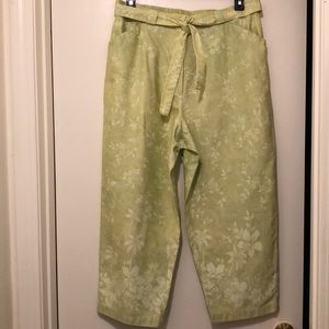 Talbots lightweight cropped pant